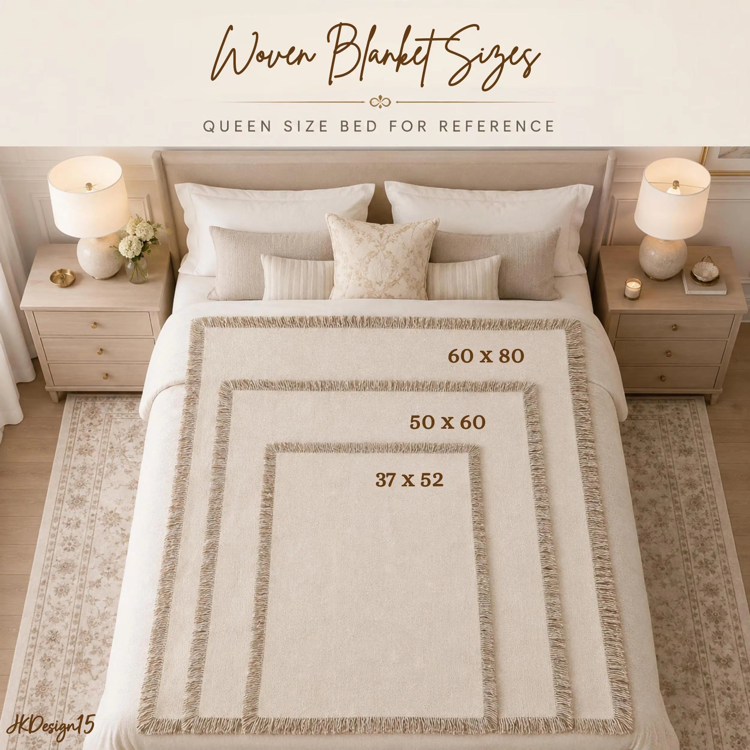 Personalized Blue Wedding Woven Blanket with Names & Date | Blue Floral Couple Gift